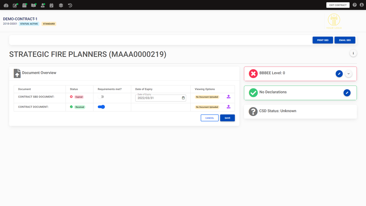 CONTRACT DOCUMENT MANAGEMENT